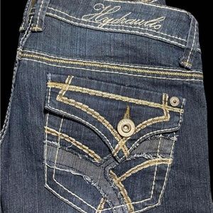 Hydrologic Skinny Jeans size 7/8 Great Stitching on Pockets 🧵🪡